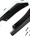 Heavy Duty Abs Rear Spoiler For Tesla Model 3 Y S X Cybertruck, black ABS material, protective guard with screws included, dimensions 35cm x 9cm.