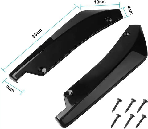 Heavy Duty Abs Rear Spoiler For Tesla Model 3 Y S X Cybertruck, black ABS material, protective guard with screws included, dimensions 35cm x 9cm.
