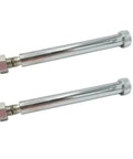 Two Pack Caliper Bolt And Nut Kit For 10K And 12K Trailer Disc Brakes Chrome Finish Includes Two Six Inch Shoulder Bolts And Two Nuts