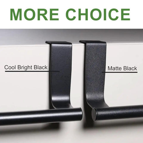 Over Cabinet Towel Rack Set, Heavy Duty Stainless Steel Kitchen Towel Bar Holder in Chrome Finish, 9 Inch Wide, 2 Pack, Easy Mount