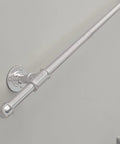 Heavy Duty Wrought Iron Hand Rails For Stairs Indoor Outdoor Galvanized Steel safety banister mounted on a gray wall.