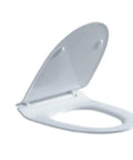 Built Like A Tank Raised Toilet Seat With Silky Smooth Quick Release Hinge Universal Fit For Standard Bathrooms in white