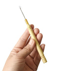 Six Pack Pulling Hook Crochet Needle Set For Hair Extensions, latch hook tool with plastic handle and metal needle