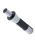 R8 shank drill chuck arbor adapter with silver ends and black middle for JT6 taper.