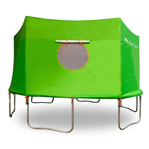 Ultimate 15 Foot Trampoline Tent For Straight Pole Trampolines Fits 6 Poles Easy Setup Weatherproof Durable UV Resistant