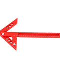 Beast Pro Grade 45 Degree And 90 Degree Position Ruler Aluminum Alloy Precision Angle Tool, red ruler for woodworking.