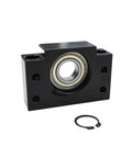 DIY CNC Ballscrew Axis Kit SFU12 16 With Three Pitch Options For Fast Travel And Long Stroke Beefed Up Heavy Duty Build For 1200mm To 1600mm Length Large Benchtop CNC Machines And 3D Printer Frames, black bearing housing and snap ring