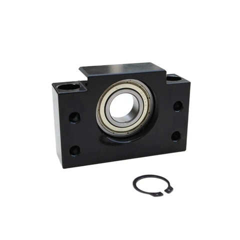 DIY CNC Ballscrew Axis Kit SFU12 16 With Three Pitch Options For Fast Travel And Long Stroke Beefed Up Heavy Duty Build For 1200mm To 1600mm Length Large Benchtop CNC Machines And 3D Printer Frames, black bearing housing and snap ring