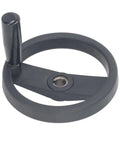 Plastic Lathe Hand Wheel 160 Mm With Revolving Handle 16 Mm Mounting Hole Round Design For Milling Machine Lathe And Grinding Machine Operators