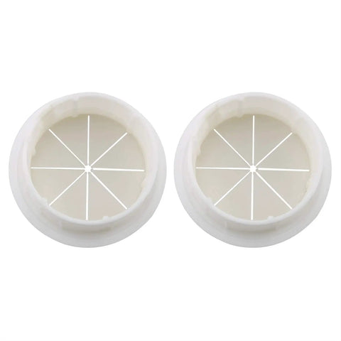 Two Pack 2 Inch Desk Cord Grommets White Cable Hole Covers For Office And PC Desk Cable Management Pass Through Grommets 50mm Set