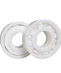 Built Tough Full Ceramic Ball Bearings 40X62X12MM ZrO2 Zirconia Oilless Seals displayed front and side view.