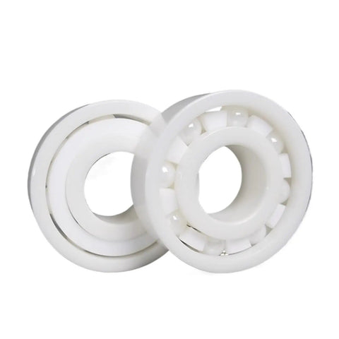 Built Tough Full Ceramic Ball Bearings 40X62X12MM ZrO2 Zirconia Oilless Seals displayed front and side view.