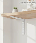 Beefy L Shaped Wall Mount Bracket For Floating Shelves And Cabinets White Q235 Steel Shelf Support under wooden shelf