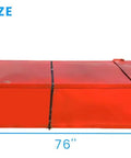Packaging dimensions for Open Air 20x20 Ft Container Canopy Shelter With 15 Oz PVC Pole Free Interior No End Walls.