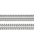 Close-up of 4mm Diameter Lead Screw, 300mm Length, 1mm Pitch, 304 Stainless Steel Trapezoidal Screw, featuring precise grooves.