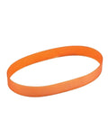 Orange Rubber Drive Belt For Model 255 Electric Mitre Saw And Woodworking Planer Heavy Duty Replacement Accessory, flat view.