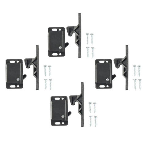 Soft Cushioned Double Roller Drawer Latch Set No Fuss For RV Camper And Boat Includes Mounting Screws Smooth Quiet Operation Durable Hardware