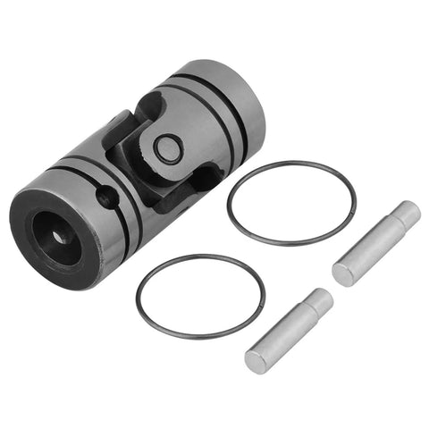 Steel shaft connector universal joint coupler with two pins and two O-rings, 12mm bore for 3D printer CNC linkage