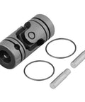 12mm U Joint Universal Joint For 1/2 Inch Round Shaft in 40Cr Steel with rings and rods, 2.05 inch length motor connection
