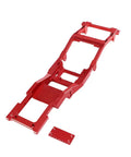 Beefed Up RC Car Chassis Frame For 1/12 MN82 LC79 Upgrade Kit Metal Frame Beam Replacement Parts, red finish, lightweight design.
