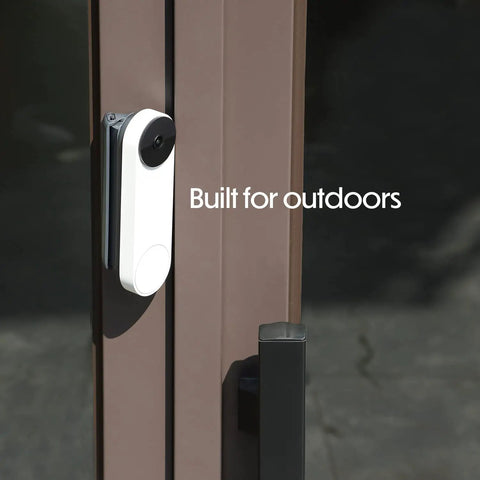 Horizontal Adjustable Mount For Google Nest Doorbell Battery, Gives You The Best View With Tilt From 35 To 55 Degrees, Easy Install