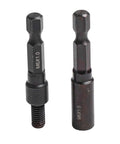 Hanger Bolt And Threaded Insert Driver Kit With Self Tapping Socket Adapters One Quarter Inch Hex Shank Chromium Vanadium Steel Drill Attachments For M6 M8 M10 Quick Install Durable Pro Grade DIY Tool Set, M6x1.0 drivers