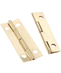 Two pieces of Rotating Concealed Hinges Set 12 Pack Antique Gold Cabinet Door Hardware 42x17mm Easy Install Heavy Duty.