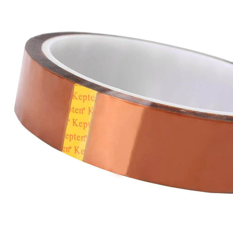 Heavy Duty High Temperature Kapton Tape Polyimide Adhesive Film 20mm Wide 33m Long Delivers 260C Continuous Heat 300C Peak
