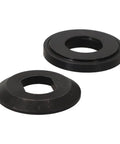 2 Piece Metal Flange Washer Set 224409-4 Outer and 224412-5 Inner for Circular Saws, black metal, top view