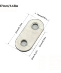5 Pack Stainless Steel Straight Flat Corner Brace Bracket Mending Repair Plates Fixing Connector Furniture Fittings 95mm