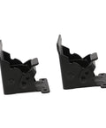 Veemoon folding hinges for table legs, 2 pcs, black metal spring hinges with mounting flanges.