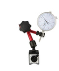 Magnetic Dial Indicator With Stand Base For Precision Machining 0.01mm Reading 10mm Range And Concentricity Check Stainless Steel Probe Durable Gauge Tool For Workshop QC And Accurate Measurements, magnetic base and dial