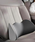 Heavy Duty Memory Foam Lumbar Support Cushion For Tesla Cybertruck Seats on a seat, showcasing ergonomic design and comfort.