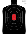 Silhouette Target Pack 12x22 Inches For Indoor And Outdoor Shooting Practice Red Police Style Silhouettes 50 Count Great Value