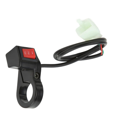 22mm Handlebar 3 Speed Control Switch For Electric Bikes ATVs And Offroad Motorcycles Durable Easy Fit Premium Switch For Street Dirt And Scooter Mods