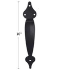 10 inch gate door handle pull, part of Heavy Duty Gate Hardware Kit With Self Locking Gate Latch 6 Inch T Strap Hinges And 10 Inch Gate Door Handle Pull Shed Door Hardware Set For Wooden Vinyl Fence Gate Farm Or Garden Black Finish Weather Resistant And Rust Proof