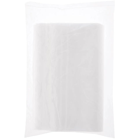 Heavy Duty 16 By 16 Inch 6 Mil Zipper Reclosable Bags Pack Of 50 For Food Safe Storage And Organization In Kitchen Home Craft And Workshop Clear Poly Bags Made From FDA Compliant LDPE, clear bag front view