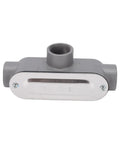 Built Tough T Type Conduit Body 3/4 Inch Electrical Metal Tubing Adapter featuring slick threading and removable cover plate.
