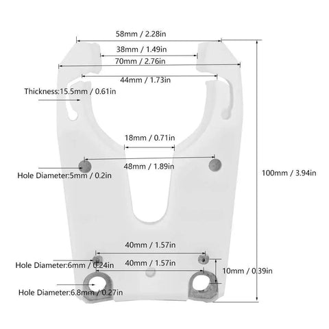 Dope ISO30 Tool Holder Clamp Claw Kit For CNC Machining Center - Detailed dimensions of durable clamp for precision machining.