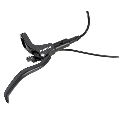 Four Piston Hydraulic Disc Brake Replacement Kit For X1S E Bike Upgrade with black brake lever and cable visible