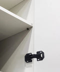 30 Pack Hidden Cabinet Hinges For Frameless Kitchen Cabinets, 110 Degree Surface Mount Concealed Hinges installed