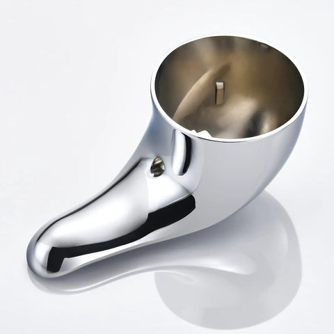 Replacement Lever Shower Handle For PosiTemp And Moentrol Valve Systems, chrome finish, angled interior view