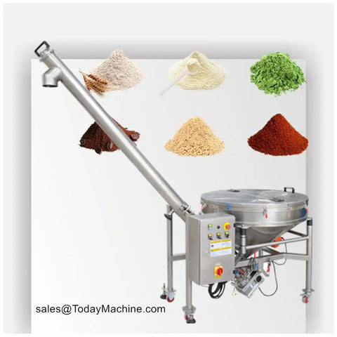 PVC Conveyor Belt System With Bucket Elevator And Industrial Conveyor Machine with powders for food processing.