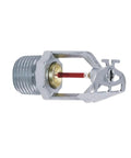 Heavy Duty Chrome Sidewall Fire Sprinkler Head With One Half Inch Npt Pipes And Rock Solid Automatic Glass Bulb Trigger rated at 155°F