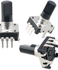 EC12 Rotary Encoder 24 Pulse 360 Degree Digital Pulse Encoder Without Switch 6mm Shaft Diameter And 15mm Shaft Length Type D