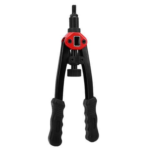 Heavy Duty 320mm Rivet Nut Tool Kit For M3 To M12 Rivet Nuts All In One Rivnut Setter, black and red handheld tool, front view