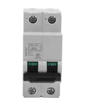 Two Pole 250V 32A DIN Rail Mount Miniature Circuit Breaker For Solar DC Systems, Plug And Play DC Disconnect Switch