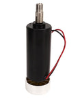 52Mm Cnc Spindle Motor 500W Knockout Punch 12000Rpm High Precision Brushless Router showcasing black motor body and collet.
