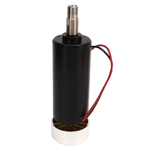 52Mm Cnc Spindle Motor 500W Knockout Punch 12000Rpm High Precision Brushless Router showcasing black motor body and collet.