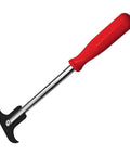Oil Seal Removal Tool With Dual Hook Tips Heavy Duty Puller Kit For Cars And Grease Seals Install, chrome shaft, red handle